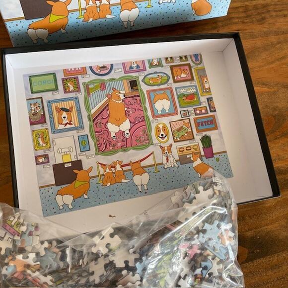 Museum of the Corgi 1000 Piece Jigsaw Puzzle Galison New - Picture 6 of 8